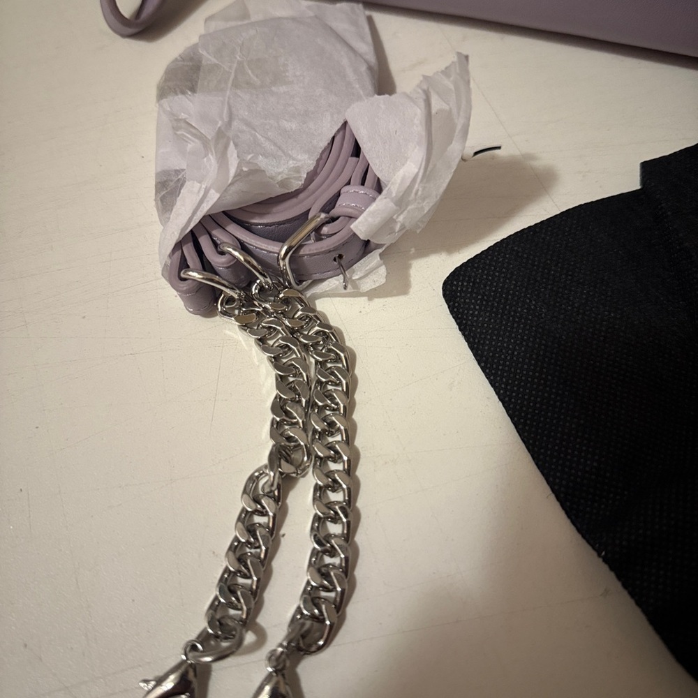 White House Black Market Purple Clutch.  new - Picture 9 of 13